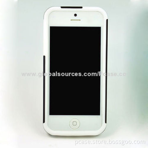 PC with silicone phone cases for iPhone 5S, fully protect phone from bumps and stretches